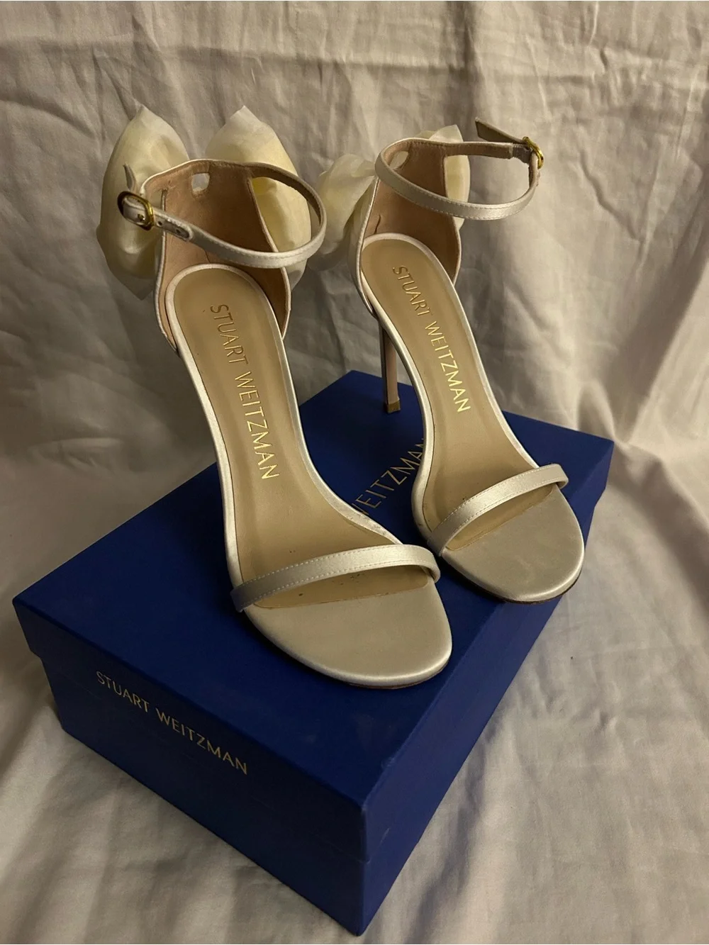 Stuart Weitzman used white